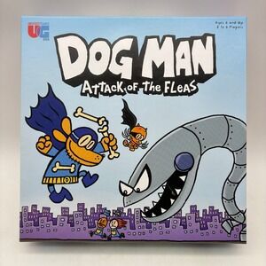 Dog Man Attack of the Fleas Board Game University Games 100% Complete Used